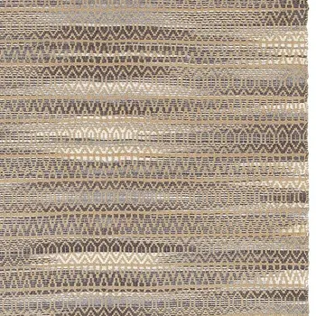 8' X 10' Gray and Tan Striated Runner Rug