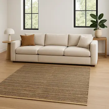 8' X 10' Natural Jute Hand Woven Area Rug