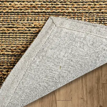 9' X 12' Natural Jute Hand Woven Area Rug
