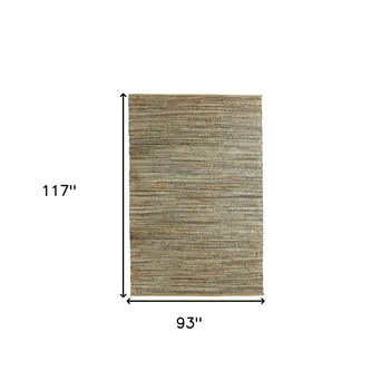 8' X 10' Natural Jute Hand Woven Area Rug