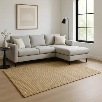 8' X 10' Natural Jute Hand Woven Area Rug