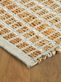 9' X 12' Natural Jute Hand Woven Area Rug