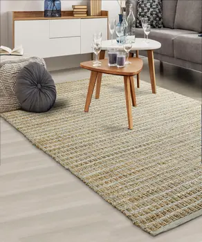 9' X 12' Natural Jute Hand Woven Area Rug