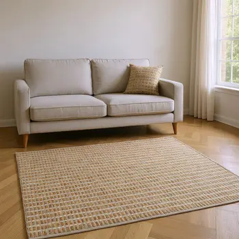 9' X 12' Natural Jute Hand Woven Area Rug