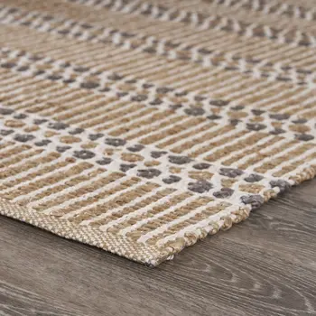 5' X 8' Natural Hand Woven Area Rug