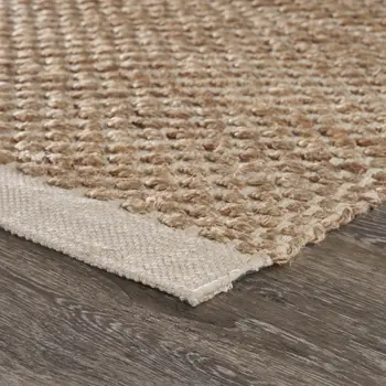 9' X 12' Tan Hand Loomed Area Rug