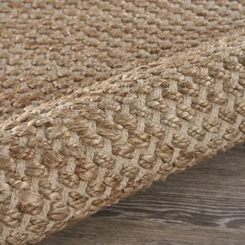 9' X 12' Tan Hand Loomed Area Rug