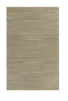 8' X 10' Tan and Blue Undertone Striated Area Rug