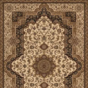 5' X 8' Black And Ivory Oriental Area Rug