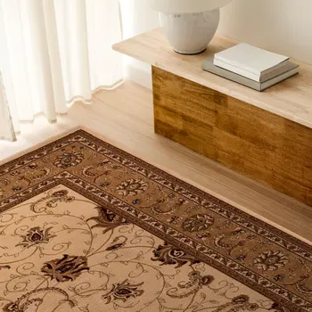 4' X 6' Beige And Ivory Oriental Area Rug