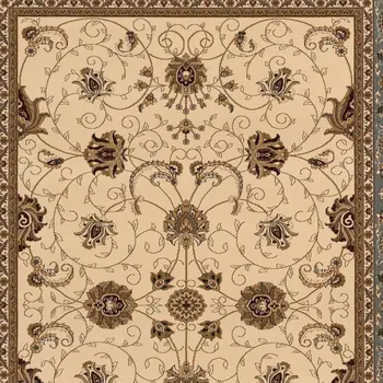 4' X 6' Blue And Ivory Oriental Area Rug