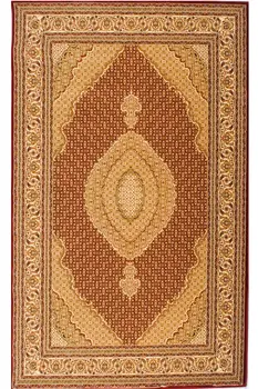 15' Red And Beige Oriental Runner Rug