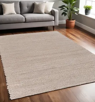 5' X 8' Natural Bleached Contemporary Area Rug