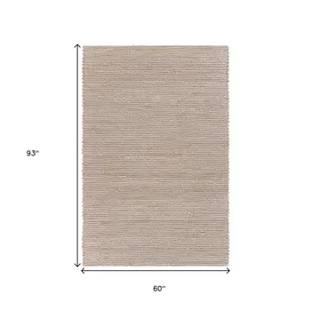 5' X 8' Natural Bleached Contemporary Area Rug
