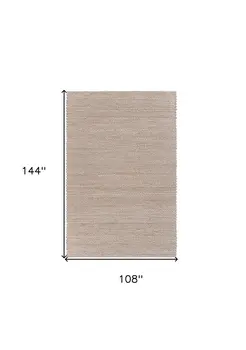 9' X 12' Natural Bleached Contemporary Area Rug