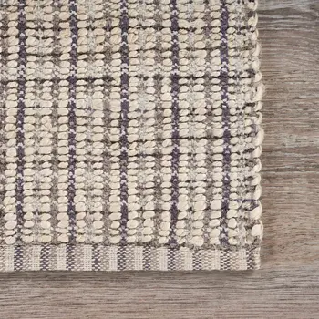 9' X 12' Brown and Beige Toned Jute Area Rug