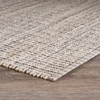 9' X 12' Brown and Beige Toned Jute Area Rug