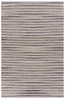 9' X 12' Brown and Gray Striped Area Rug