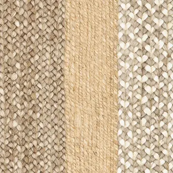 8' X 10' Tan Hand Braided Area Rug