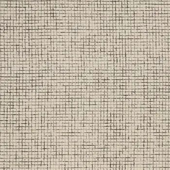 9' X 12' Tan and Ivory Grid Area Rug