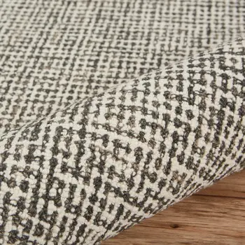 8' X 10' Gray Wool Handmade Area Rug