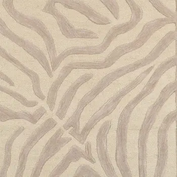 8’ x 10' Taupe Zebra Pattern Area Rug