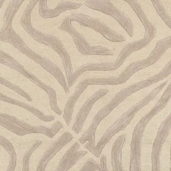 8’ x 10' Taupe Zebra Pattern Area Rug