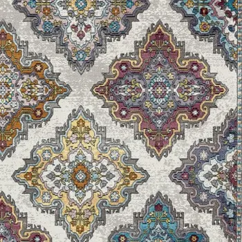 8' X 10' Blue Traditional Floral Motifs Area Rug