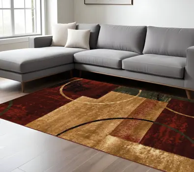 8' X 10' Red Area Rug