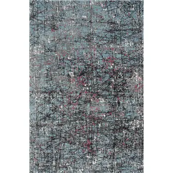 8' X 10' Blue Chaotic Strokes Area Rug