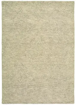 9' X 12' Light Green Floral Paradise Area Rug