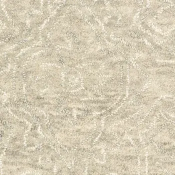 9' X 12' Light Green Floral Paradise Area Rug