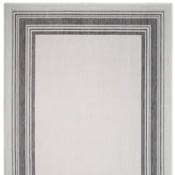 5' X 7' Gray Indoor Outdoor Area Rug