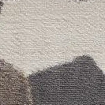 7' X 10' Beige Cobblestone Pattern Area Rug