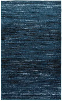 5' X 7' Blue Abstract Ocean Area Rug