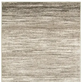 5' X 7' Beige Abstract Striations Area Rug