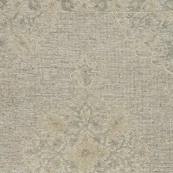 5' X 8' Beige Wool Handmade Area Rug