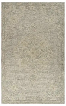 8' X 10' Blue Wool Hand Tufted Area Rug