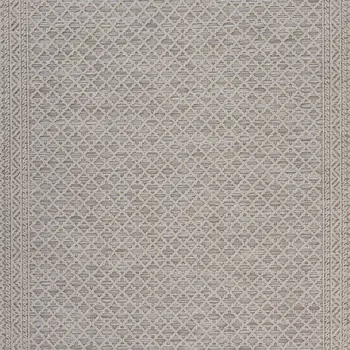 5' X 7' Gray Indoor Outdoor Area Rug