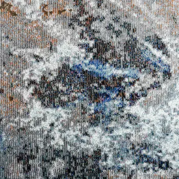 8' X 10' Gray Abstract Foliage Area Rug