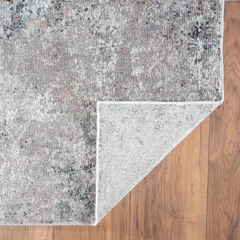8' X 10' Light Gray Modern Abstract Area Rug