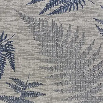 8' X 10' Blue And Gray Indoor Outdoor Area Rug