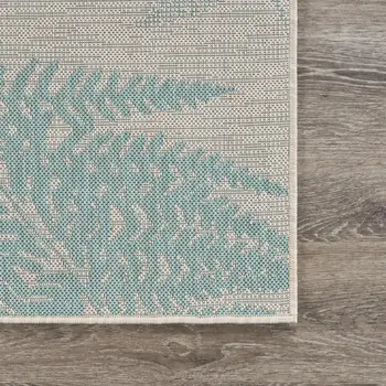 8' X 10' Gray Indoor Outdoor Area Rug