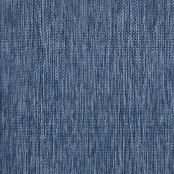 5' X 7' Blue and Natural Nautical Anchor Indoor Outdoor Area Rug
