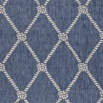 3' X 5' Blue And Gray Indoor Outdoor Area Rug