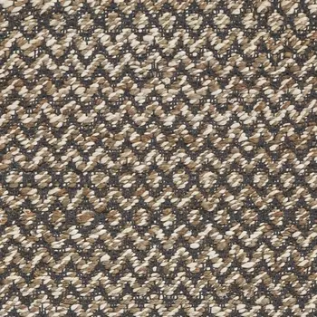 6' Natural and Gray Chevron Hand Woven Jute Runner Rug