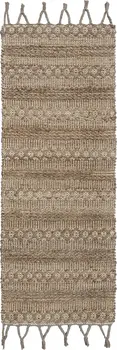 3' x 4' Tan Bohemian Tasseled Area Rug