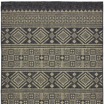 8' X 10' Brown And Black Indoor Outdoor Area Rug