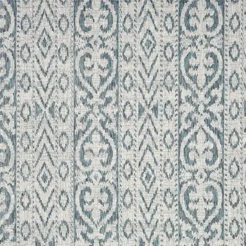 5' X 8' Blue And White Indoor Outdoor Area Rug