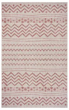 5' X 8' Beige Indoor Outdoor Area Rug